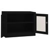 vidaXL Office Cabinet Black 90x40x70 cm Steel