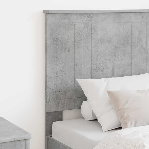 vidaXL Headboard with Headboard Concrete Grey 75 cm Engineered wood