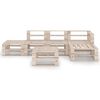 vidaXL 6 Piece Garden Pallet Lounge Set Pinewood