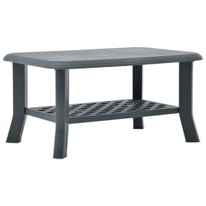 vidaXL Coffee Table | Green | Plastic | 90x60x46 cm | Coffee Table | Rectangular