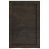 vidaXL Bathroom Countertop Dark Brown 40x60x(2-6) cm Treated Solid Wood