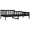 vidaXL Day Bed without Mattress Black 80x200 cm Solid Wood Pine