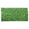 vidaXL Balcony Screen with Green Leaves 200x100 cm
