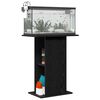 vidaXL Aquarium Stand Black Oak 60.5x36x72.5 cm Engineered Wood