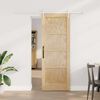 vidaXL Sliding Door ORKDAL Brown 73.5 x 198.5 cm Solid Pine Wood