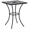 vidaXL 3 Piece Mosaic Bistro Set Ceramic Tile Black and White