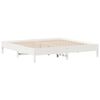 vidaXL Bookcase Bed without Mattress White 200x200 cm Solid Wood Pine