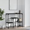 vidaXL Console Table Black 89.5x28x76 cm Engineered Wood