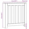 vidaXL Radiator Cover Artisan Oak 78x20x82 cm Engineered Wood