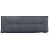 vidaXL Back Pillow Dark Grey 140 x 50 cm Corduroy Fabric