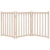 vidaXL Dog Gate Foldable 3 Panels 150 cm Solid Wood Fir