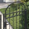 vidaXL Fence Gate Grey 89 x 200 cm Steel