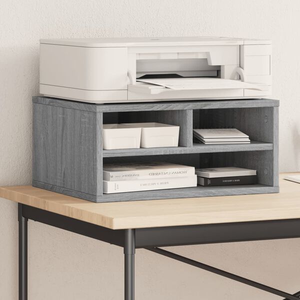vidaXL Printer Stand Grey Sonoma 49x40x22,5 cm Engineered Wood