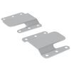 vidaXL Flush Mount Bracket 2 Silver 75 x 66 x 1.4 mm Steel