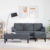 vidaXL Sofa Set 2 pcs Dark grey 173 x 131 x 67 cm Velvet
