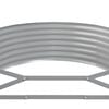 vidaXL Garden Raised Bed Galvanised Steel 507x100x36 cm Grey