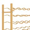vidaXL Wine Rack for 96 Bottles Gold Metal