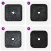 vidaXL Sink Black 40x40x10 cm Marble