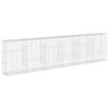 vidaXL Gabion Basket with Cover 600x50x150 cm Galvanised Iron