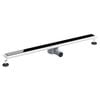 vidaXL Shower Drain Glass Cover with 360&deg; Siphon Black 100 cm