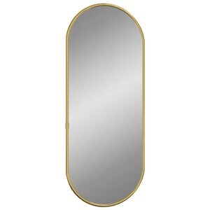 vidaXL Wall Mirror Gold 60x25 cm Oval
