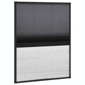 vidaXL Plisse Insect Screen for Windows Aluminium 60x80 cm with Shade