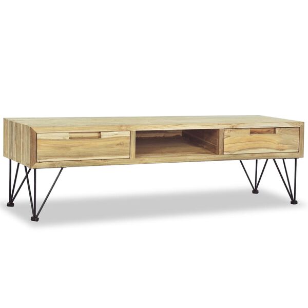 vidaXL TV Cabinet 120x35x35 cm Solid Teak