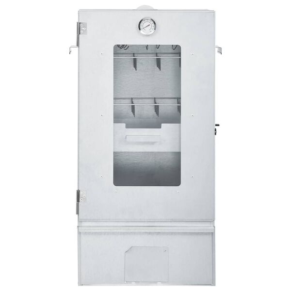 vidaXL BBQ Oven Smoker with Cold Smoke Generator Galvanised Steel