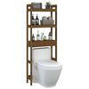 vidaXL Toilet Rack Honey Brown 63x26x171 cm Solid Wood Pine