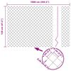vidaXL Fence Post Grey 10 x 1.2 m (60 x 60 mm mesh) Steel and PVC