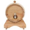 vidaXL Wine Barrel with Tap Solid Pinewood 6 L