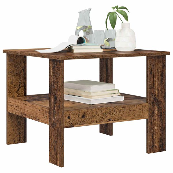vidaXL Coffee Table Old Wood 57 x 55 x 45 cm Engineered Wood