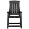 vidaXL Garden Reclining Chairs 2 pcs Plastic Anthracite