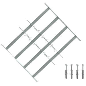 vidaXL Security Grille for Windows with 4 Crossbars 3 pcs 430-740 mm