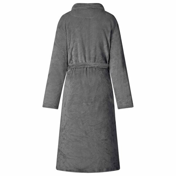 vidaXL Bathrobe without Hood Dark Grey XXXL Flannel