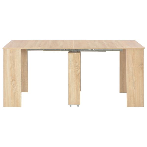 vidaXL Extendable Dining Table Sonoma Oak 175x90x75 cm
