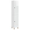 vidaXL Cabinet Set 2 pcs High Gloss White Engineered Wood