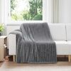 vidaXL Throw Blankets 6 pcs Dark Grey 200 x 150 cm Fleece