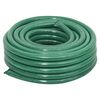 vidaXL Garden Hose with Fitting Set Green 0.75" 30 m PVC
