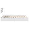 vidaXL Storage Bed with Headboard White 150 x 200 cm Engineered Wood