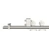 vidaXL Sliding Door Hardware Kit 366 cm Stainless Steel Silver