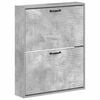 vidaXL Wall-Mounted Shoe Cabinet HAARLEM 71 x 17 x 86 cm Concrete Grey
