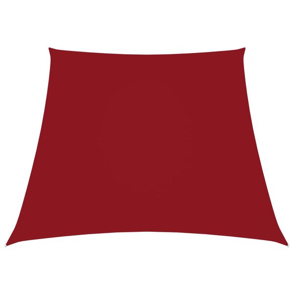 vidaXL Sunshade Sail Oxford Fabric Trapezium 2/4x3 m Red