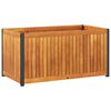 vidaXL Garden Planter 85x45x44 cm Solid Wood Acacia and Steel