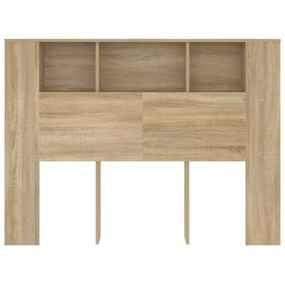 vidaXL Headboard Cabinet Sonoma Oak 140x18.5x104.5 cm