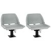 vidaXL Boat Seats 2 pcs with Pedestal 360&deg; Rotatable