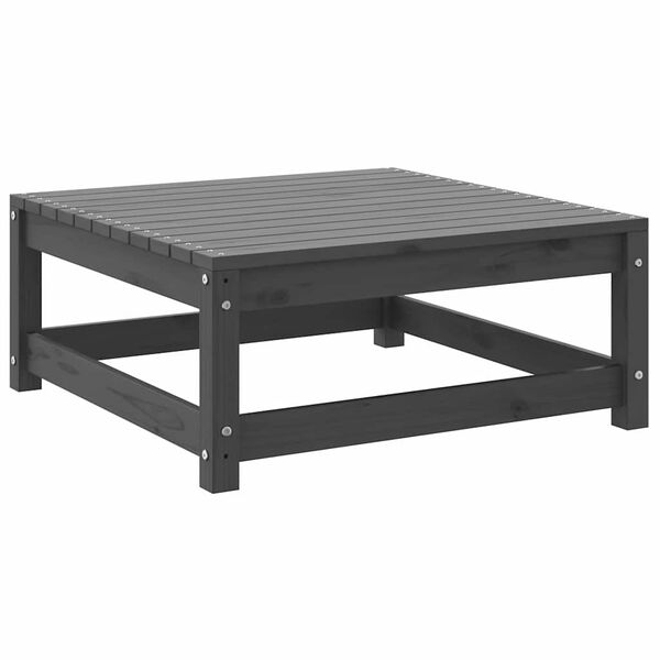 vidaXL 2 Piece Garden Lounge Set Grey Solid Pinewood