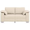 vidaXL Sofa Beige 160 x 77 x 82 cm Linen