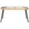 vidaXL Coffee Table Brown and Black 90 x 45 x 43 cm Poly Rattan