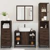 vidaXL 4&nbsp;Piece Bathroom Furniture Set&nbsp;Brown Oak Engineered Wood